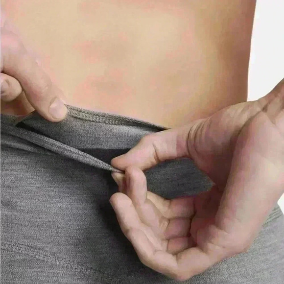 NWT Nike One Women's Grey/Heather/ Pink Mid-Rise Color-Block Leggings Sz L - Picture 6 of 11